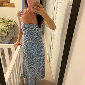 Reformation Virgil Dress in Remy Blue